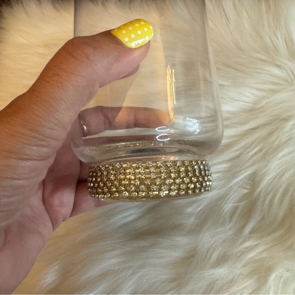 Highball Clear Glass with Rhinestone Design 6 in - Picture 4 of 7